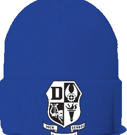 Paul Laurence Dunbar High School Beanie — Royal front