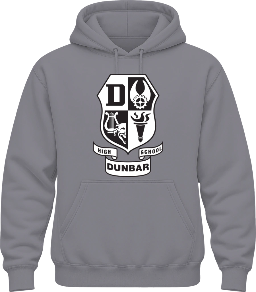 Paul Laurence Dunbar High School Hoodie — Sport Grey front