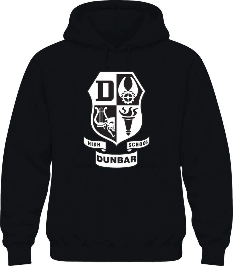 Paul Laurence Dunbar High School Hoodie — Black front