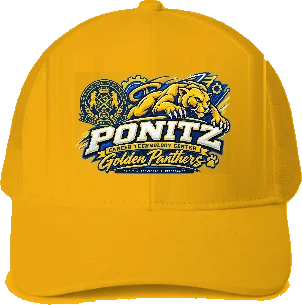 Ponitz Career Technology Center Trucker Hat — Gold