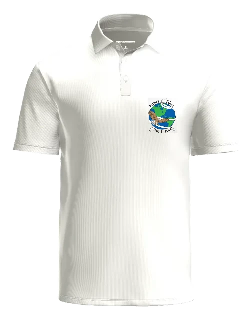 Rivers Edge Montessori Polo — White