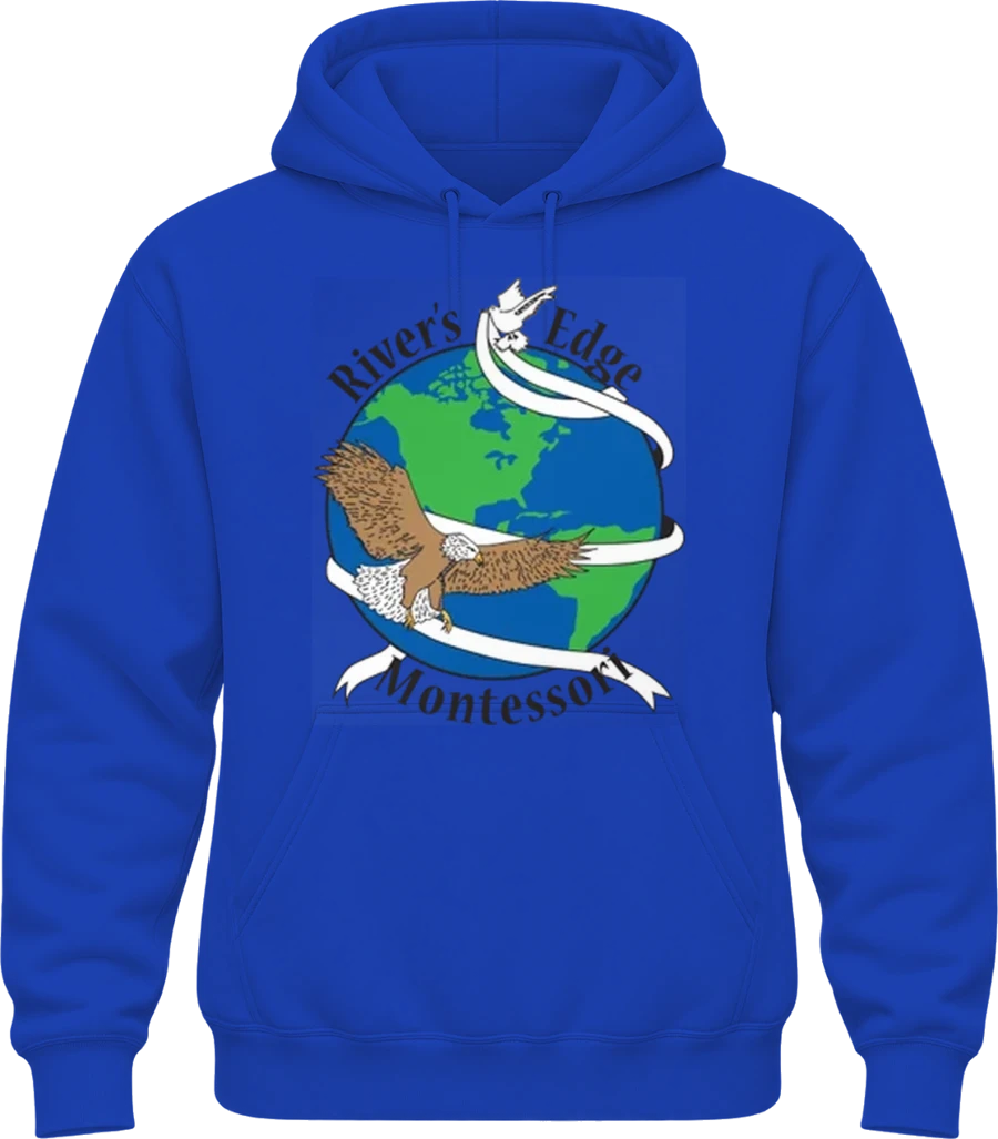 Rivers Edge Montessori Hoodie — True Royal
