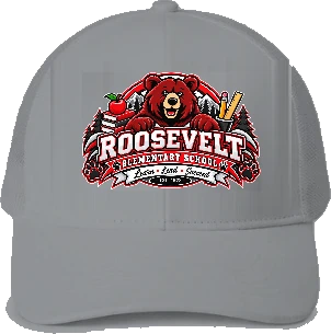 Roosevelt Elementary School Trucker Hat — Sport Grey