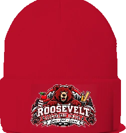 Roosevelt Elementary School Beanie — Red