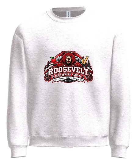 Roosevelt Elementary School Crewneck — White front