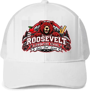 Roosevelt Elementary School Trucker Hat — White