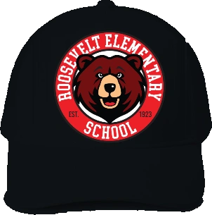 Roosevelt Elementary School Trucker Hat — Black front