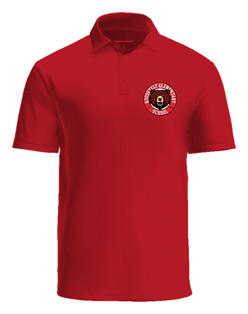 Roosevelt Elementary School Polo — Red front