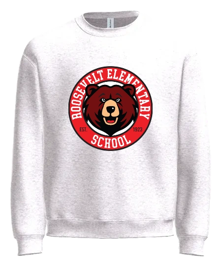 Roosevelt Elementary School Crewneck — White front