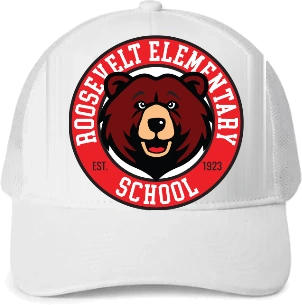 Roosevelt Elementary School Trucker Hat — White front