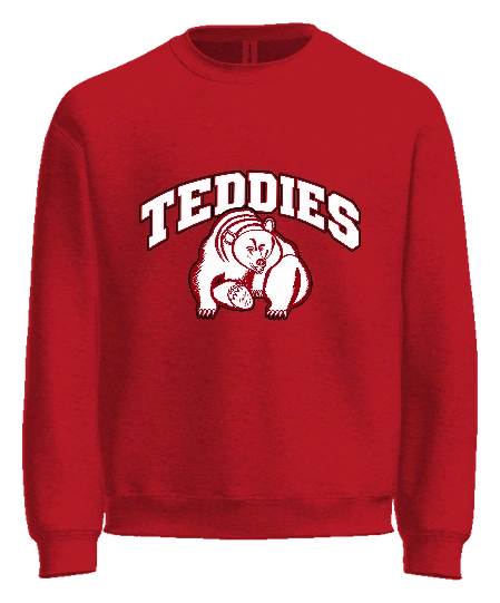 Roosevelt Highschool Crewneck — Red front