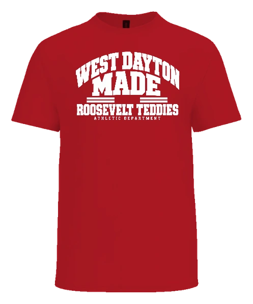 Roosevelt Highschool Tee — Red front