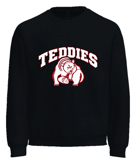 Roosevelt Highschool Crewneck — Black front