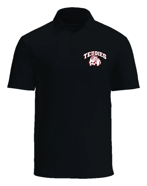 Roosevelt Highschool Polo — Black front