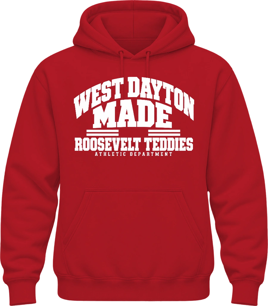 Roosevelt Highschool Hoodie — Red front
