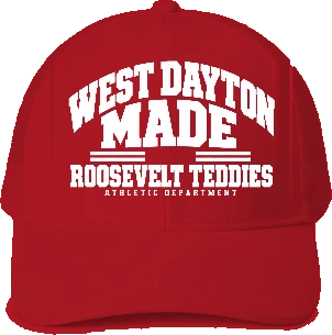 Roosevelt Highschool Trucker Hat — Red front