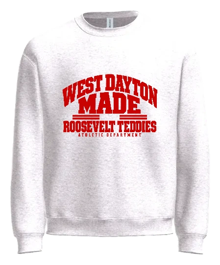 Roosevelt Highschool Crewneck — White front