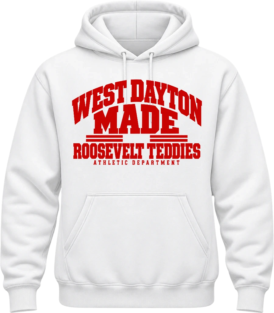 Roosevelt Highschool Hoodie — White front