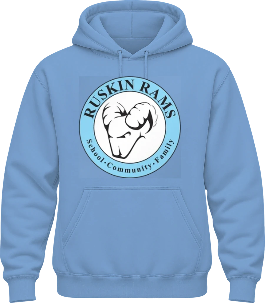 Ruskin Elementary Hoodie — Carolina Blue