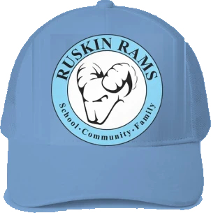 Ruskin Elementary Trucker Hat — Carolina Blue