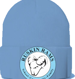 Ruskin Elementary Beanie — Carolina Blue