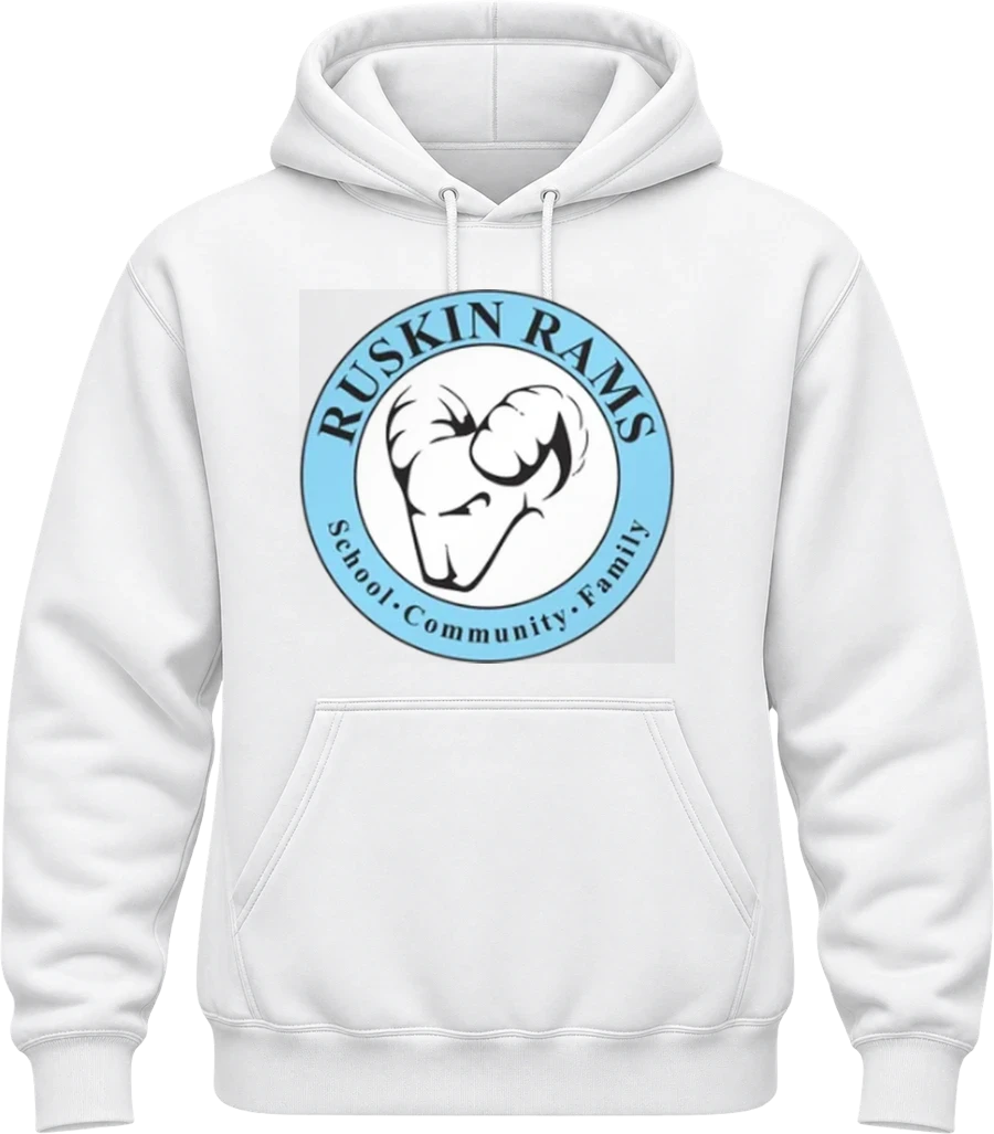 Ruskin Elementary Hoodie — White