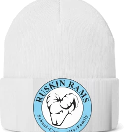 Ruskin Elementary Beanie — White