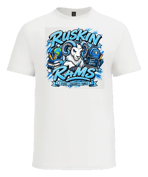 Ruskin Elementary Tee — White front