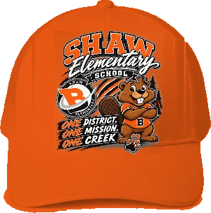 Shaw Elementary (E.G. Shaw) Trucker Hat — S. Orange