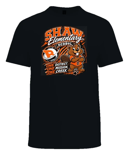 Shaw Elementary (E.G. Shaw) Tee — Black front