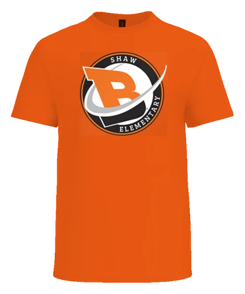 Shaw Elementary (E.G. Shaw) Tee — S. Orange front
