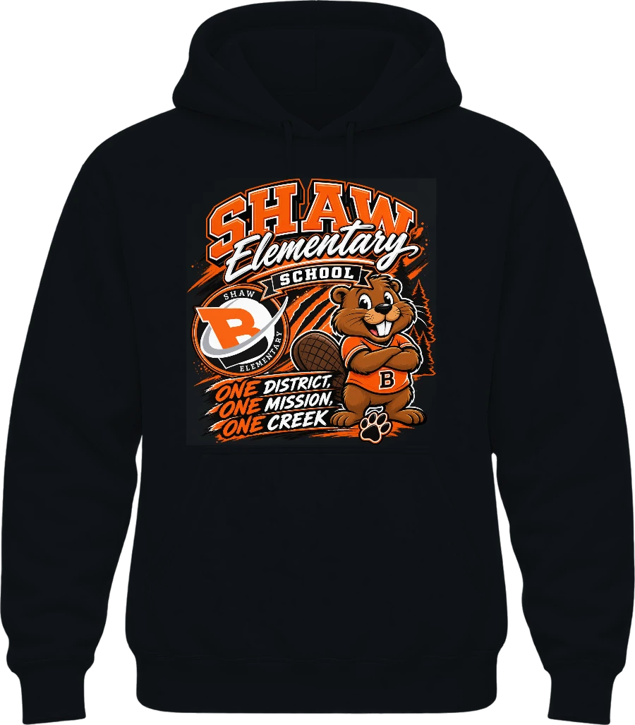 Shaw Elementary (E.G. Shaw) Hoodie — Black