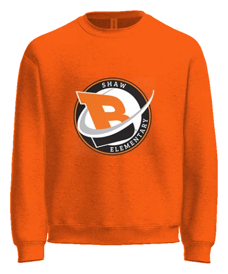 Shaw Elementary (E.G. Shaw) Crewneck — S. Orange front