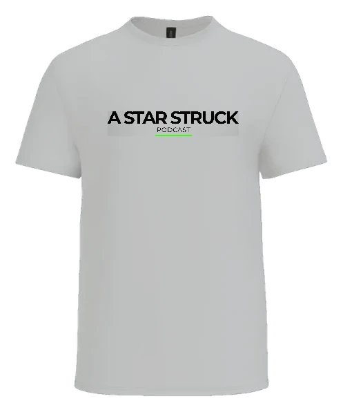 A Star Struck Podcast Tee — Ash front