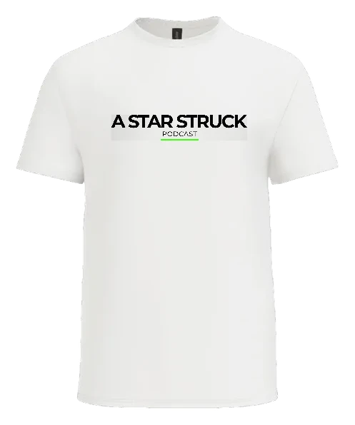 A Star Struck Podcast Tee — White front