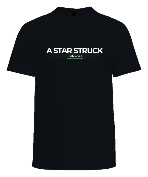 A Star Struck Podcast Tee — Black front