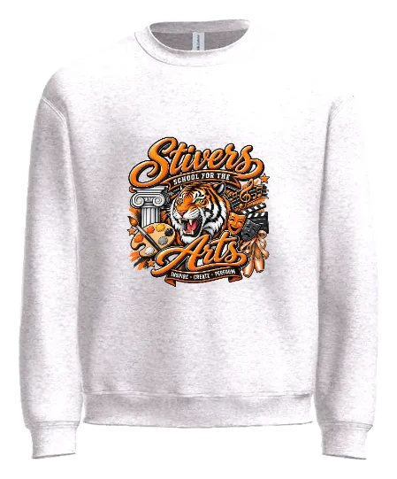 Stivers School for the Arts Crewneck — White front