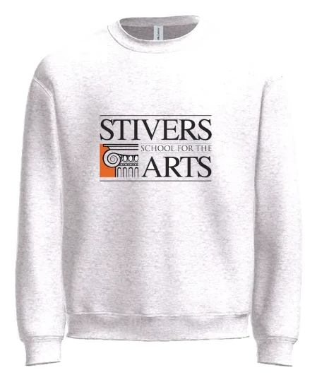 Stivers School for the Arts Crewneck — White front