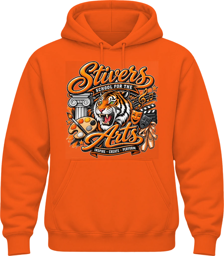 Stivers School for the Arts Hoodie — Orange