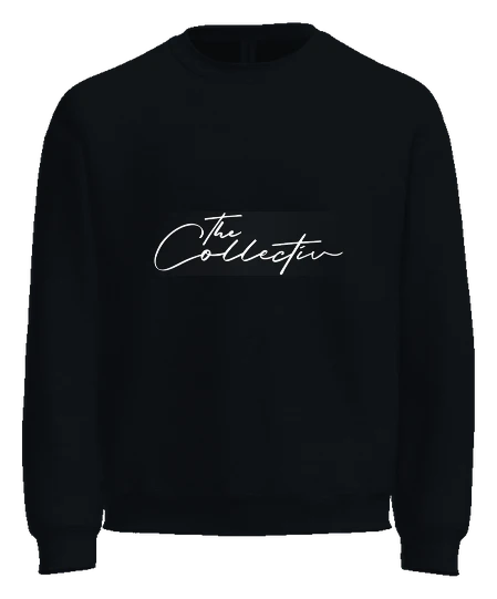 The Collectiv Crewneck — Black front