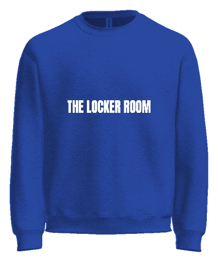 The Locker Room LA Crewneck — Royal front