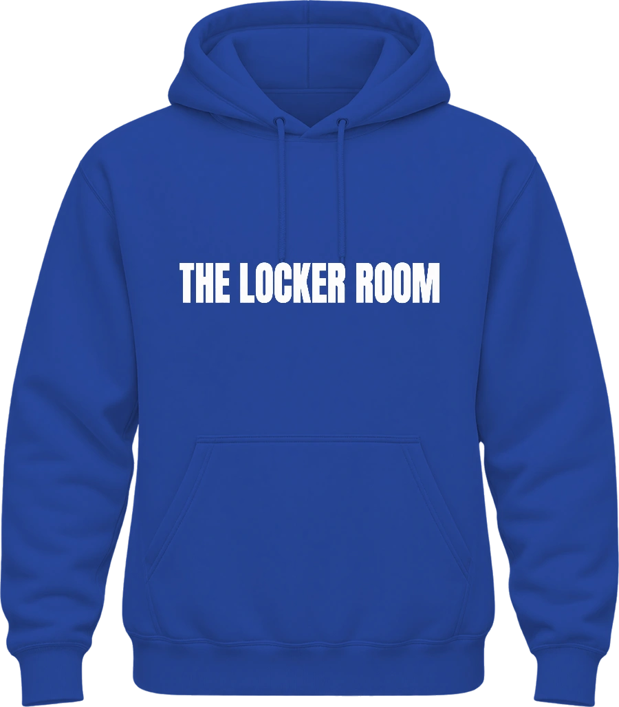 The Locker Room LA Hoodie — Royal front