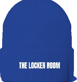 The Locker Room LA Beanie — Royal front