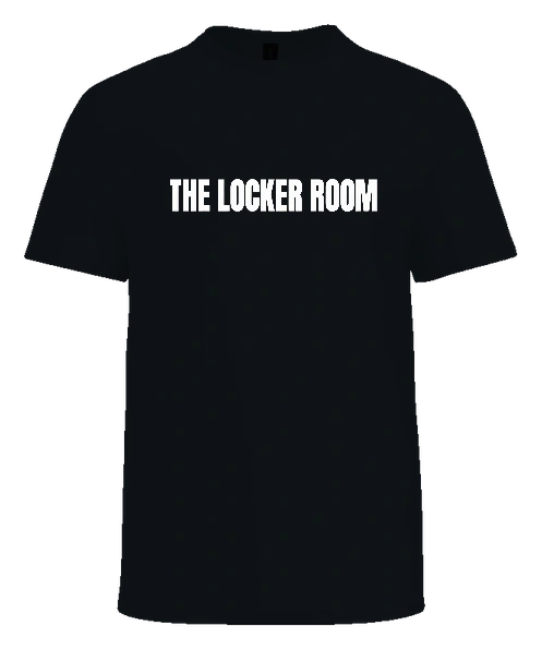 The Locker Room LA Tee — Black front