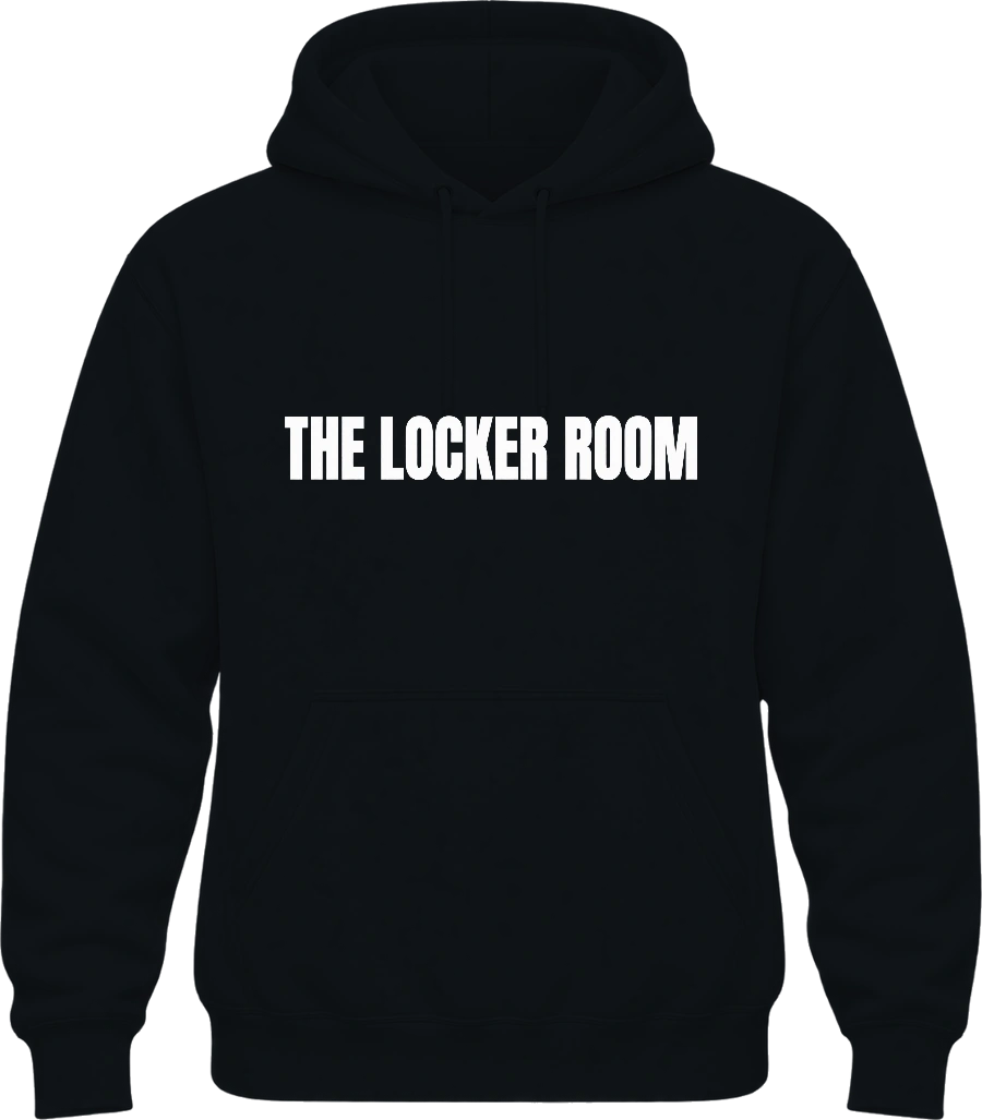 The Locker Room LA Hoodie — Black front