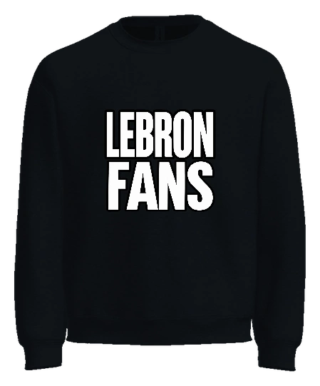 The Locker Room LA Crewneck — Black front