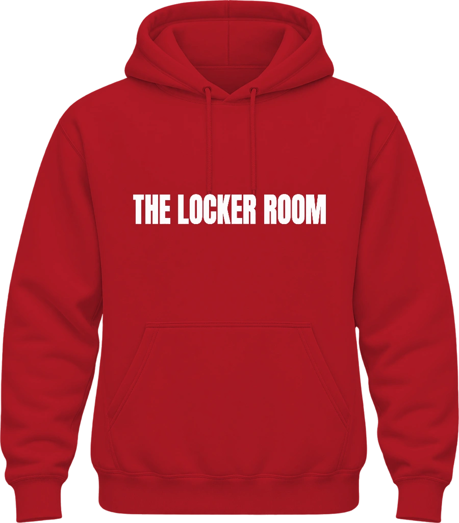 The Locker Room LA Hoodie — Red front