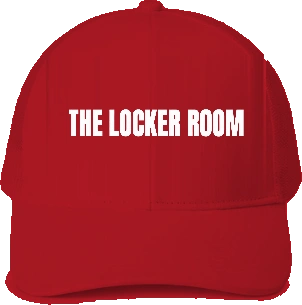 The Locker Room LA Trucker Hat — Red front