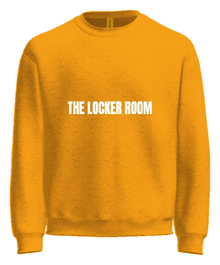 The Locker Room LA Crewneck — Gold front