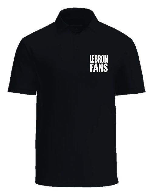 The Locker Room LA Polo — Black front